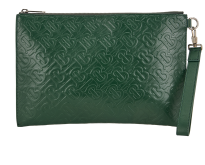 Burberry Logo Zip Pouch, front view